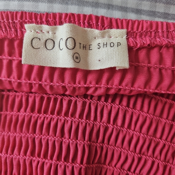 Coco The Shop Pink Square-Neck Cut Out Dress | Medium | New Without Tag - Picture 5 of 8